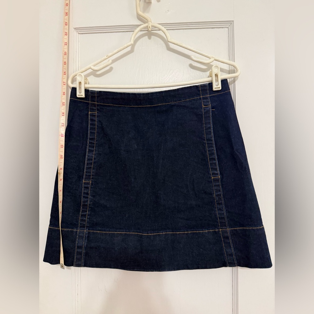 Kate Spade Dark Blue Denim Mini Skirt y2k